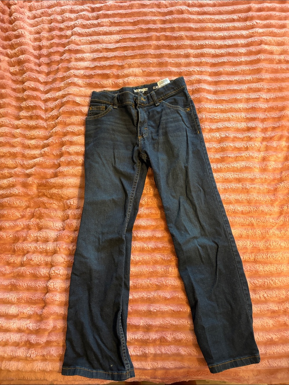 Wrangler Dark Indigo Straight-Leg Jeans